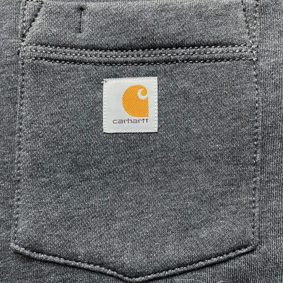 Carhartt Womens XS Clarksburg Sweatshirt Carbon Heather Relaxed Fit Pullover EUC - Picture 6 of 10